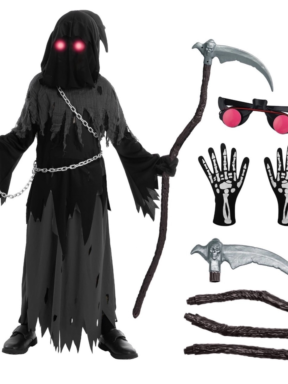 Kids Reaper Costume - Black